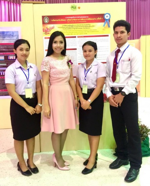 ดร.รุจิราพรรณ นำ นศ.ครุฯ นำเสนอผลงานวิจัย